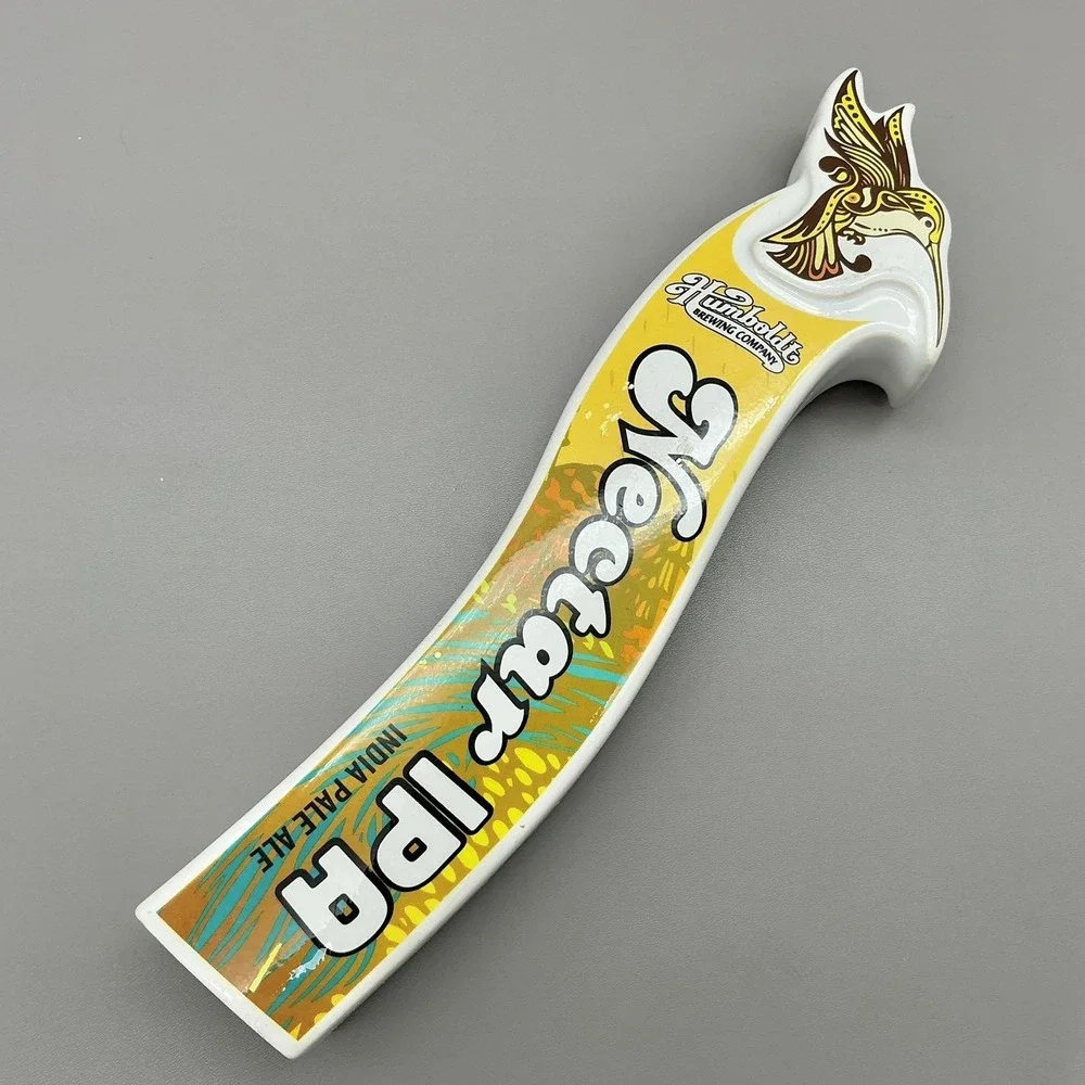 Humboldt Brewing Nectar IPA Beer Tap Handle White‎ Yellow Hummingbird Bar Canada